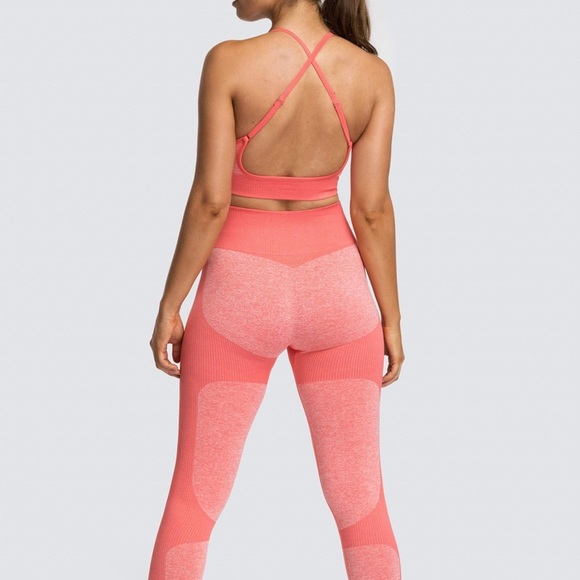 DOYOUEVEN Pants - DOYOUEVEN seamless impact contoured coral set
